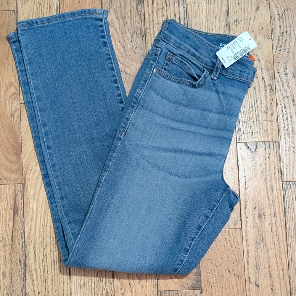 NEW Girls Size 12 Straight Stretch Jeans *N20